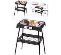 Barbecue Electrique 2000W sur Pieds ou de Table noir avec variateur lumineux 2000W