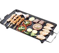 Barbecue électrique, 220 V, 40 cm x 24 cm, utilisation sur table, surface de cuisson antiadhésive, poids 1,8 kg