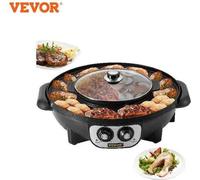 Barbecue électrique à fond chauffant 2200 W, revêtement antiadhésif