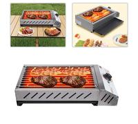 Barbecue électrique avec grilles en acier inoxydable 2500W pour la cuisson en extérieur, patio, jardin Gas Grill Stove