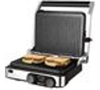 Cecotec Barbecue électrique Rock'nGrill Dual 2000W – Plaques amovibles, ouverture 180° – Noir