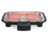 Barbecue électrique de table 2000 W - grille réglable 38 x 22 cm - bac à eau anti-fumée