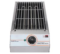 Barbecue électrique de table - 2500 W - Rectangulaire 54,2 × 28 × 12 cm - Portable - Poignées pratiques - Pieds antidérapants - Argent