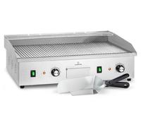 Barbecue électrique - Klarstein grillmeile 4400 - 2x2200w plaque de cuisson - surface nervurée