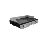 Cecotec PerfectRoast 3000 Barbecue électrique en inox 3 000 W, surface de cuisson mixte, revêtement anti-adhésif Rockstone, thermostat réglable, bac ramasse-graisses 03182