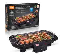 Barbecue électrique RAF-sans fumée 0% BPA 2000W-Thermostat réglable 48x7.3x35cm-noir