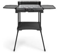 LIVOO Barbecue électrique sur pieds DOM507 2 en 1 2200W thermostat ajustable 2 tablettes Noir