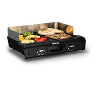 Barbecue Électrique XL Family Grill 2400W, 2 Thermostats Réglables, Cuisson Intérieur Extérieur, Plaques Compatibles Lave-Vaisselle