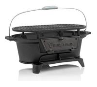 Barbecue en fonte avec grille de cuisson - BBQ-Toro - 50 x 25 x 23 cm - Charbon