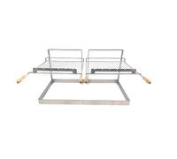 Barbecue encastrable Grille et support Vesta pour cheminée ou barbecue Grand Modèle Double
