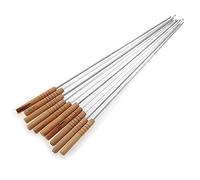 Barbecue enchaîné， Brochettes à kebab, 10 pièces, réutilisables, for barbecue, aiguille rôtir, outils de rôtissage, compatibles avec les bâtons