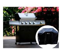 Barbecue gaz avec LED [ ]Bingo 5[ ] - 5 Brûleurs dont 1 latéral - 15.2kW + Housse protection - Argenté