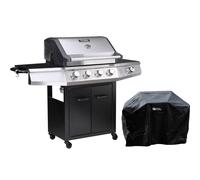 Barbecue gaz Bingo 5 - 5 brûleurs dont 1 latéral - 15,2 kW - Noir