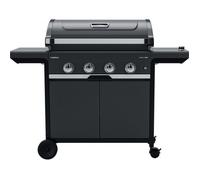 Barbecue gaz - CAMPINGAZ - Select 4 EXS - 3 en 1 (grill/plancha/four) - fonte émaillée - chariot acier gris