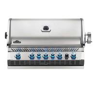 Barbecue gaz encastrable Napoleon Prestige Pro 4 brûleurs + Sizzle Zone + brûleur arrière + Fumage