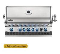 Barbecue à gaz encastrable prestige pro 665 avec rôtissoire - napoleon