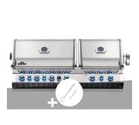 Barbecue gaz encastrable Prestige Pro 825 inox 4 brûleurs + Brosses brûleur - Napoléon