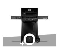 Barbecue gaz Freestyle 365 noir 3 brûleurs et 1 réchaud latéral + Housse de protection - Napoléon