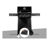Barbecue gaz Freestyle 365 noir 3 brûleurs et 1 réchaud latéral + Plateau charbon - Napoléon