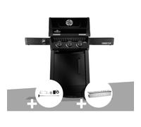 Barbecue gaz Freestyle 365 noir 3 brûleurs + Rôtissoire + Boitier de fumage - Napoléon