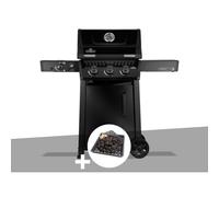 Barbecue gaz Freestyle 365 noir PRO 3 brûleurs + 1 bruleur sizzle zone + Plateau charbon - Napoléon