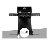 Barbecue gaz Freestyle 365 noir PRO 3 brûleurs + 1 bruleur sizzle zone + Rôtissoire - Napoléon