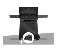 Barbecue gaz Freestyle 425 noir 4 brûleurs + 1 Sizzle Zone Série Phantom + Plateau charbon - Napoléon