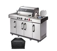 Barbecue gaz Kansas II Pro 4 SIK - ENDERS BY FAVEX - 4 brûleurs - Infrarouge + TURBO ZONE - Housse incluse