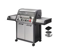 Barbecue gaz Monroe Pro 4 SIK - ENDERS BY FAVEX - TURBO ZONE™ 800 °C - 4 brûleurs inox -Switch Grid + Plaque Plancha fonte inclus