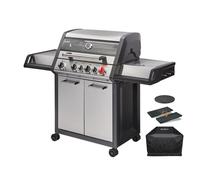 Barbecue gaz Monroe Pro 4 SIK - ENDERS BY FAVEX - TURBO ZONE™ 800 °C - Switch Grid + Housse - 4 brûleurs inox