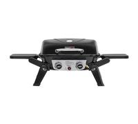 Royal Gourmet 2 Brûleurs Barbecue Gaz Portable, Barbecue Grille avec Tables Latérales Pliables et Couvercle, Puissance 5kW, Surface Cuisson 48 x 37 cm, Adapté pour Camping, Jardin, Terrasse