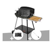 Barbecue Horizontal et Vertical Excel Grill + Malette 8 accessoires inox + Kit tournebroche - Somagic