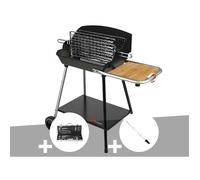 Barbecue Horizontal et Vertical Excel Grill + Malette 8 accessoires inox + Kit tournebroche - Somagic