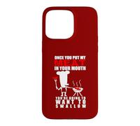 Barbecue Humoristique pour Amoureux de la Viande pour Adulte Motif Pitmaster Coque pour iPhone 15 Pro Max