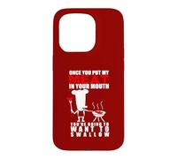 Barbecue Humoristique pour Amoureux de la Viande pour Adulte Motif Pitmaster Coque pour iPhone 15 Pro