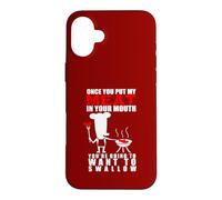 Barbecue Humoristique pour Amoureux de la Viande pour Adulte Motif Pitmaster Coque pour iPhone 16 Plus