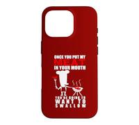 Barbecue Humoristique pour Amoureux de la Viande pour Adulte Motif Pitmaster Coque pour iPhone 16 Pro