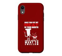 Barbecue Humoristique pour Amoureux de la Viande pour Adulte Motif Pitmaster Coque pour iPhone XR