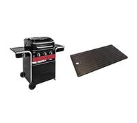 Barbecue hybride Char-Broil Gas2Coal 330 - Barbecue à gaz et charbon à 3 brûleurs, finition noire. & plaque de cuisson à 2 et 3 brûleurs.