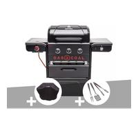 Barbecue hybride gaz et charbon gas2coal special edition - 3 brûleurs + housse +