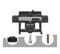 Barbecue hybride memphis ultimate version 2,0 + housse de protection + set de 4