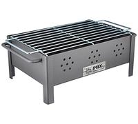 IMEX El Zorro Barbecue de table à charbon – grille zinguée, métal noir 31×21×14 cm