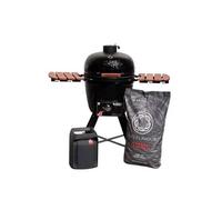 Barbecue Kamado Le Gaulois ¿ Céramique ¿ Mixte Gaz et Charbon ¿ Cuisson 3 Zones ¿