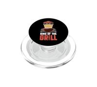 Barbecue Lover Barbecue Master Grilling Funny King of The Grill PopSockets PopGrip pour MagSafe