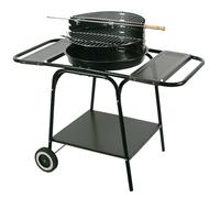 Barbecue Master Grill Party mobile rond 2 étagères roulettes acier MG906