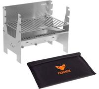 Barbecue mobile en acier inoxydable pour le camping et le jardin