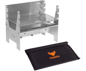 Barbecue mobile en acier inoxydable pour le camping et le jardin