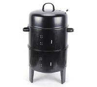 Barbecue multifonction 3-en-1 avec four à fumoir, en bois