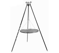 Barbecue pivotant 180 cm - Grille de cuisson en acier brut 70 cm