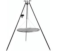 Barbecue pivotant 180 cm - grille en acier brut 70 cm + manivelle